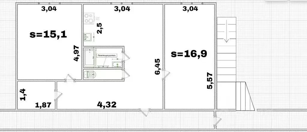 2-к кв. Ленинградская область, Коммунар г. Гатчинский муниципальный ... - Фото 1