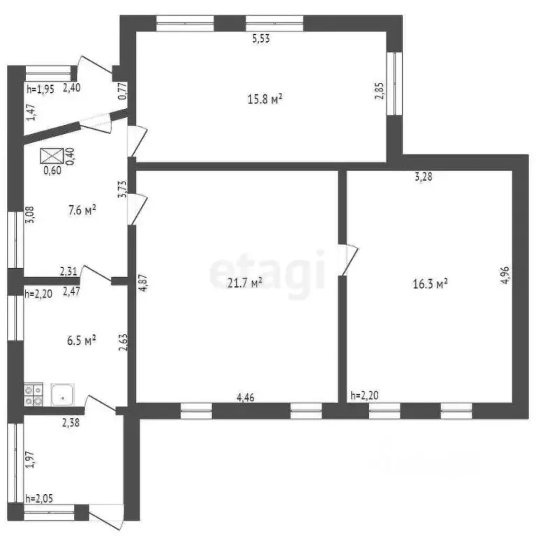 Дом в Брянская область, Брянск Советский проезд, 29 (67 м) - Фото 1