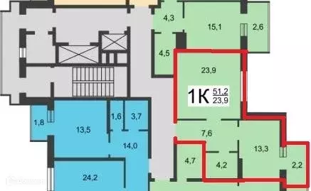 Продаётся 1-к квартира, 50 м - Фото 1