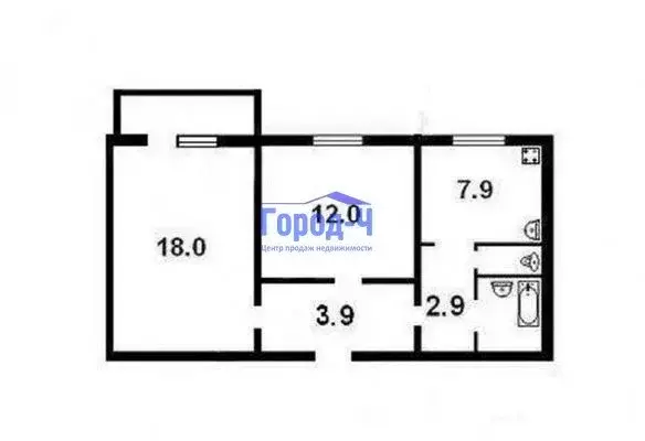 2-комнатная квартира: Чебоксары, улица Афанасьева, 9 (49 м) - Фото 1