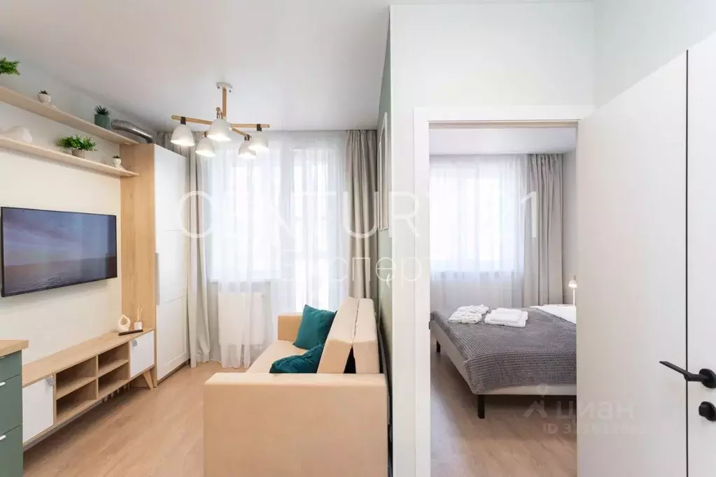 1-к кв. Калининградская область, Пионерский ул. Прибрежная, 21к2 (30.2 ... - Фото 1