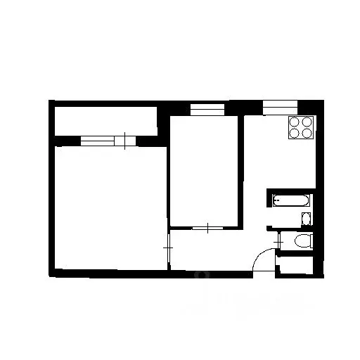 2-к кв. Санкт-Петербург ул. Кржижановского, 3К5 (48.9 м) - Фото 1