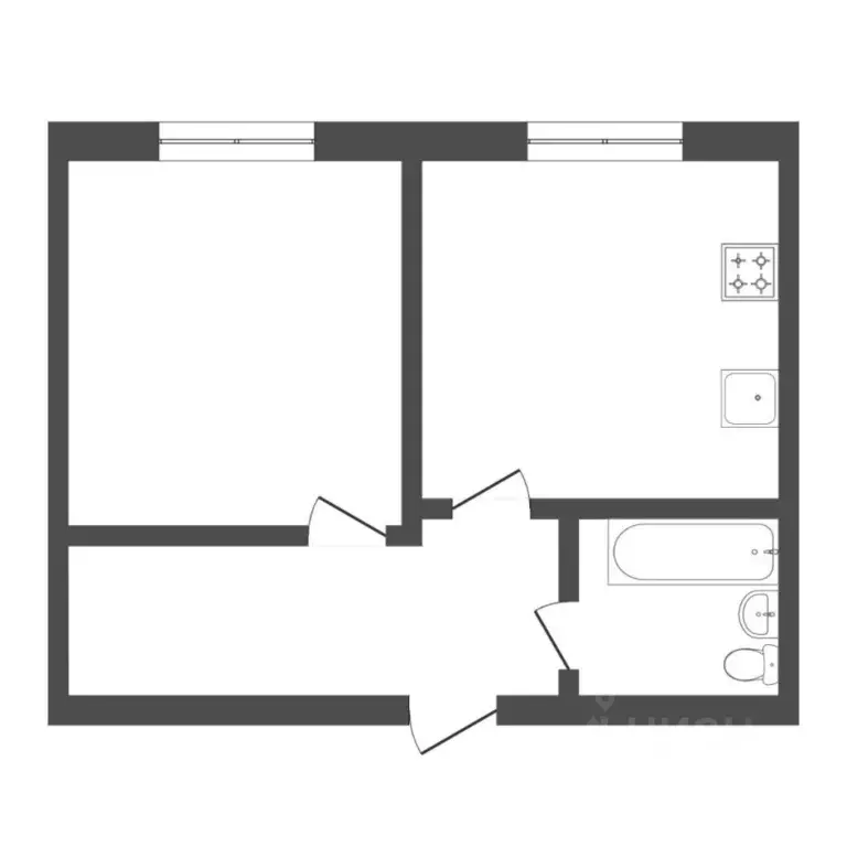 1-к кв. Тюменская область, Тюмень Олимпийская ул., 8 (35.0 м) - Фото 2
