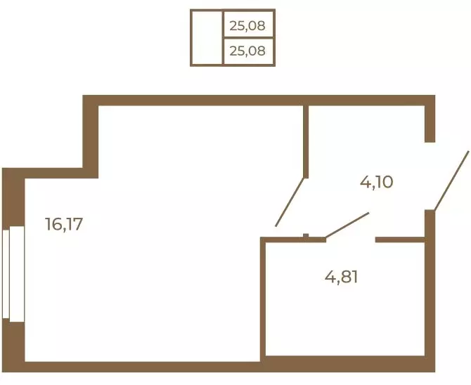 Квартира-студия: Сертолово, ЖК Новая История (25.08 м) - Фото 2