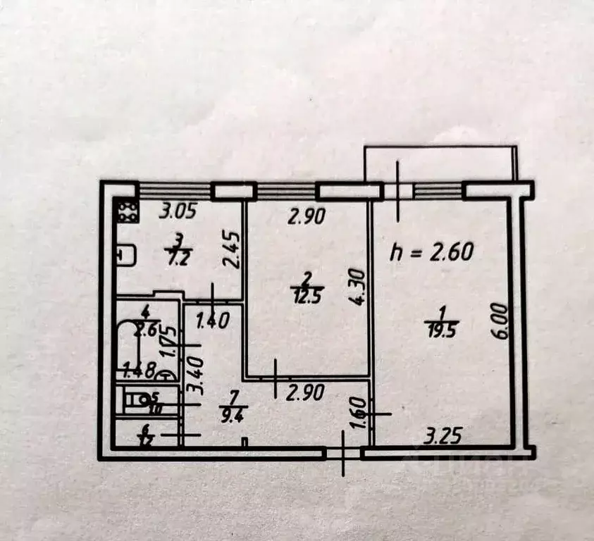 2-к кв. Ставропольский край, Ставрополь №31 мкр, просп. Ворошилова, ... - Фото 2