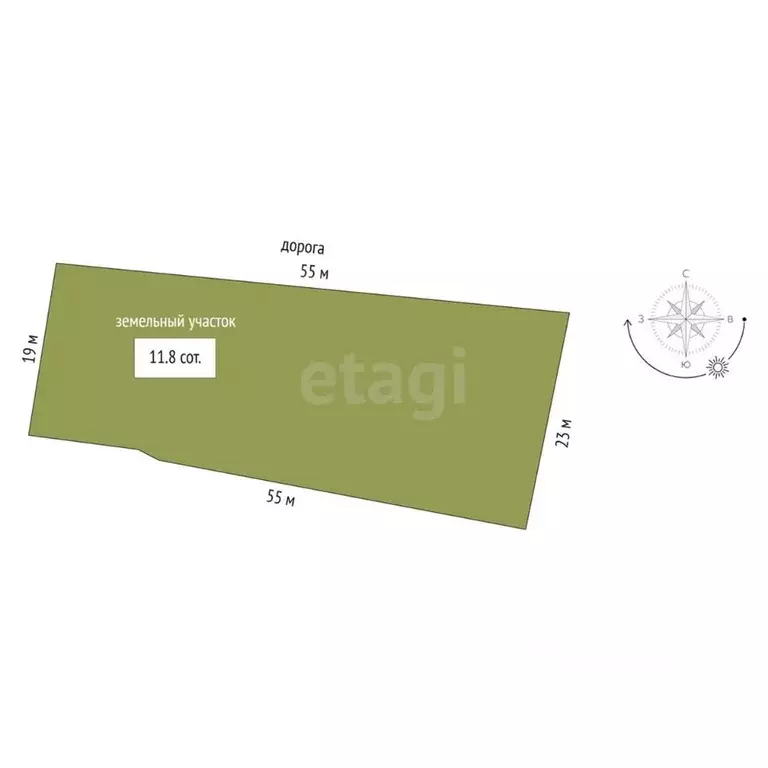 Участок в Саха (Якутия), Якутск Тускул мкр, ул. Байанай (11.8 сот.) - Фото 2