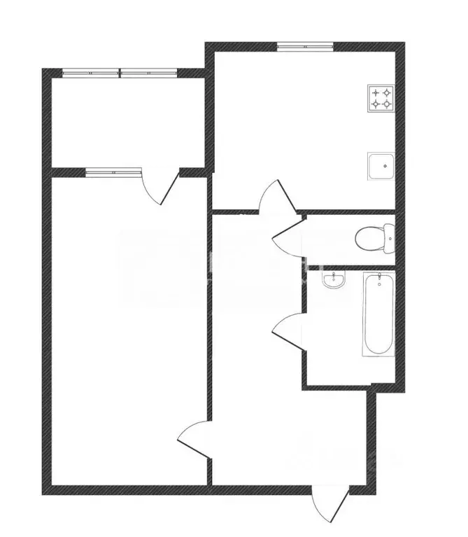 1-к кв. Ямало-Ненецкий АО, Новый Уренгой Сибирская ул., 35 (35.0 м) - Фото 1