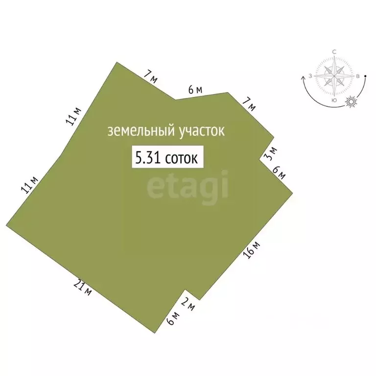 Участок в Новосибирская область, Новосибирск ул. Лескова, 69 (5.31 ... - Фото 1