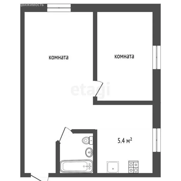 2-комнатная квартира: Муром, Кленовая улица, 10А (33.2 м) - Фото 0