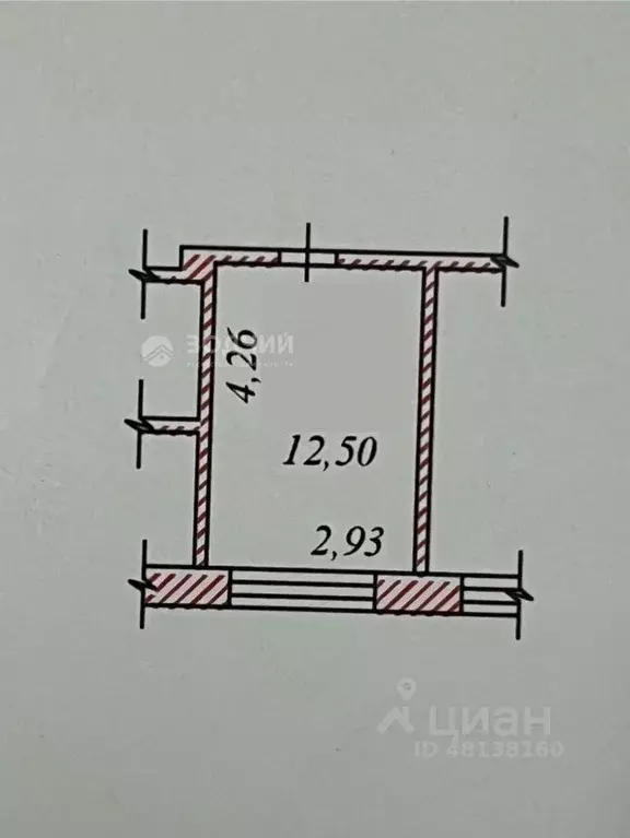 Комната Чувашия, Чебоксары ул. 50 лет Октября, 20 (12.5 м) - Фото 2