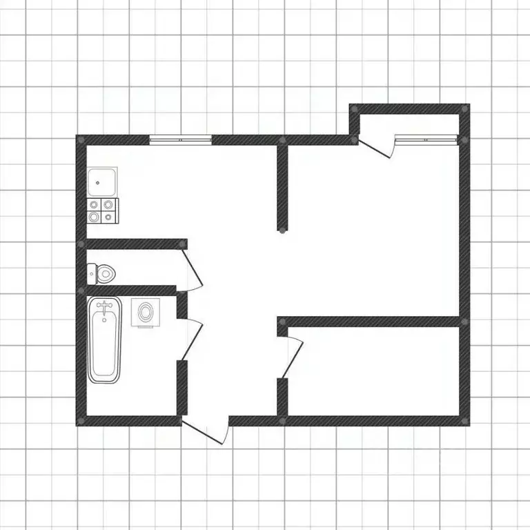1-к кв. Иркутская область, Ангарск 6А мкр, 25 (34.0 м) - Фото 1