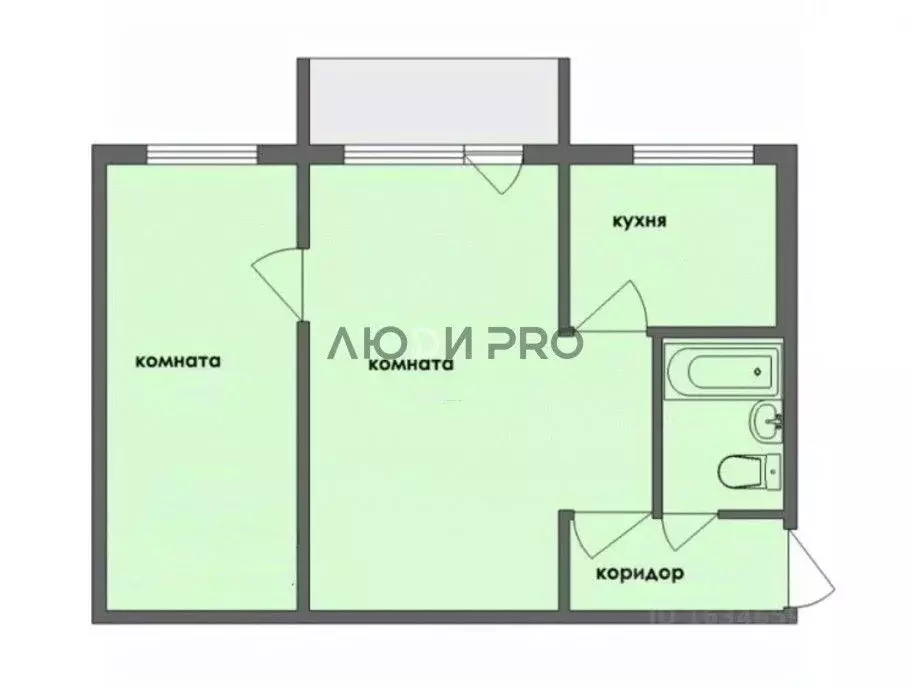 2-к кв. Башкортостан, Уфа ул. Коммунаров, 69/2 (46.0 м) - Фото 2