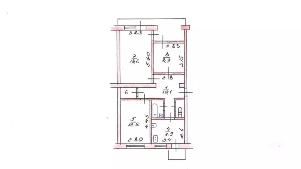 3-к кв. Крым, Симферополь ул. Автомобилистов, 1 (68.1 м) - Фото 1
