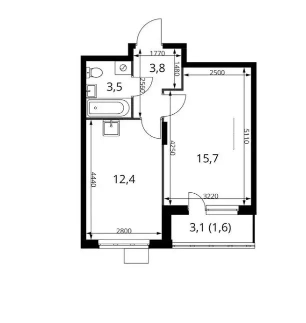 Продаётся 1-к квартира, 37 м - Фото 0