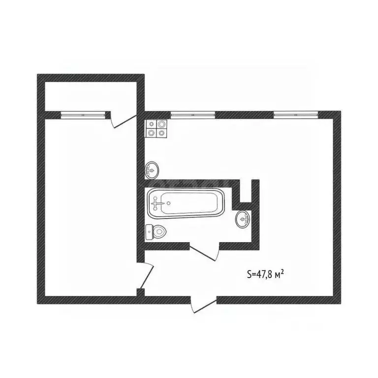 2-к кв. Алтайский край, Бийск пер. Николая Гастелло, 14 (47.8 м) - Фото 2