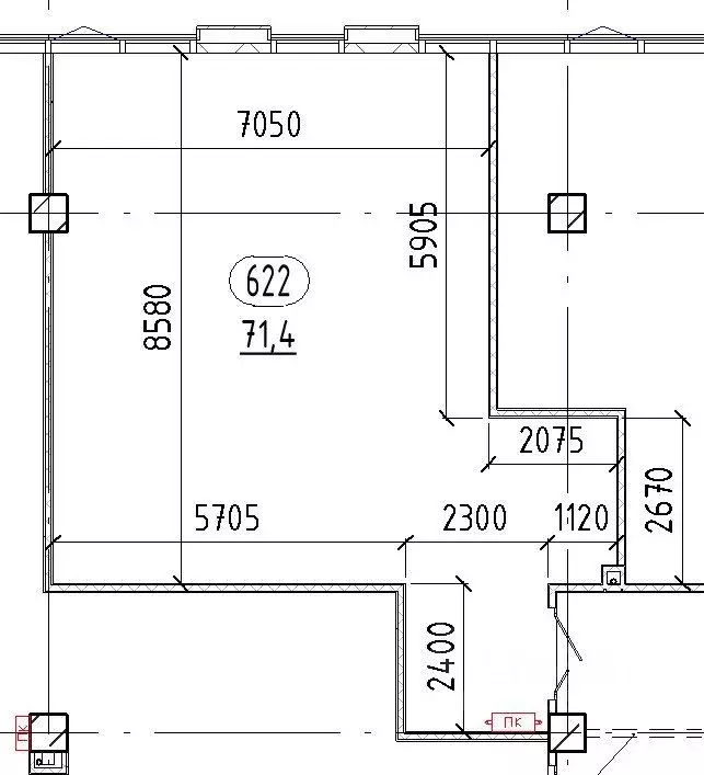 Офис в Москва БК Прокшино тер., 2 (72 м) - Фото 2