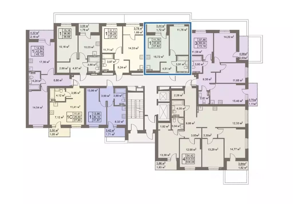 1-к кв. Свердловская область, Верхняя Пышма ул. Алексея Латышова, 5 ... - Фото 2