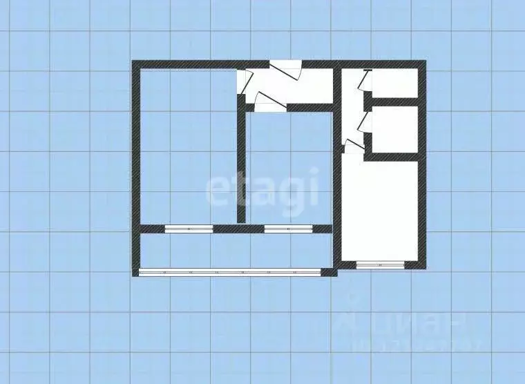 2-к кв. Курская область, Курск ул. Серегина, 30 (48.0 м) - Фото 2