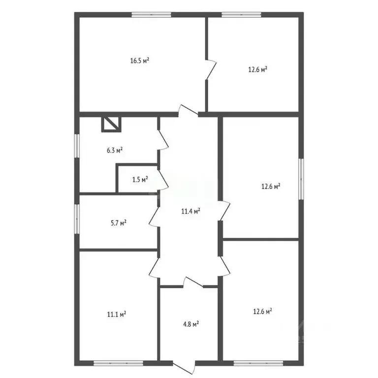 Дом в Воронежская область, Новоусманский район, Отрадненское с/пос, с. ... - Фото 2