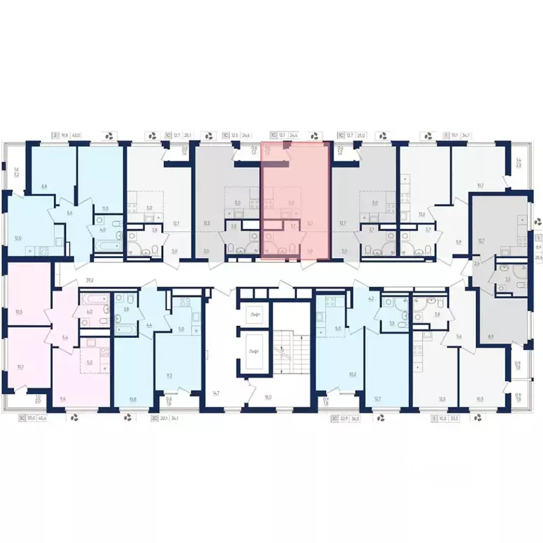 1-к кв. Башкортостан, Уфа ул. Евгения Столярова, 13 (24.4 м) - Фото 2