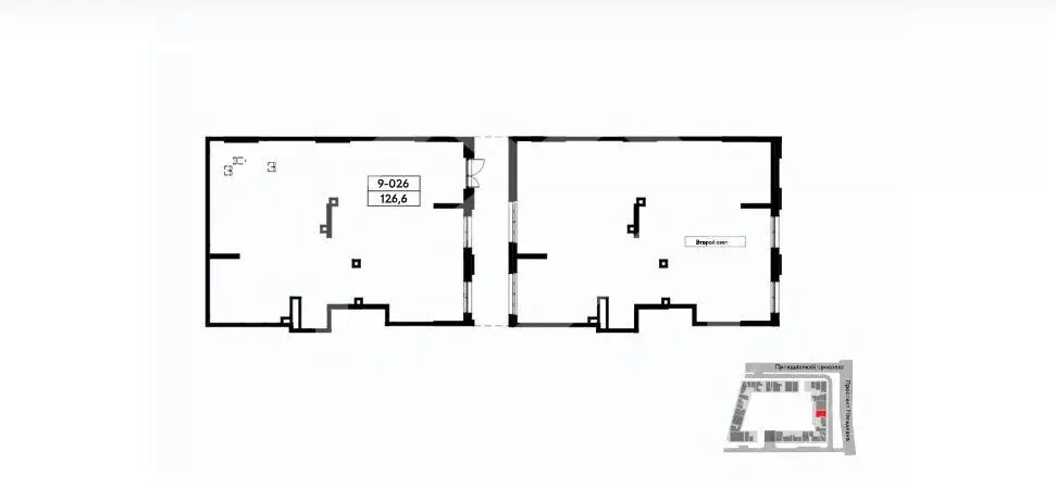 Торговая площадь в Москва Прокшино жилой комплекс (127 м) - Фото 2