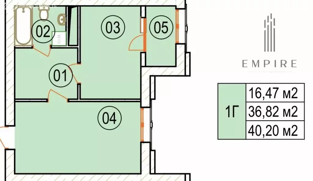 1-комнатная квартира: Грозный, улица Нурсултана Абишевича Назарбаева, ... - Фото 1