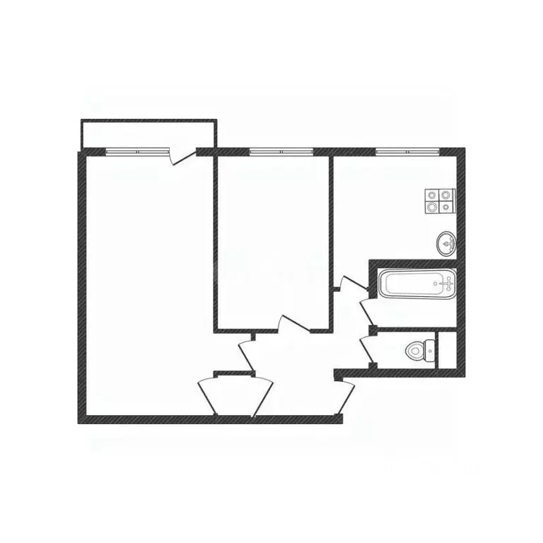 2-к кв. Смоленская область, Ярцево ул. Максима Горького, 28К4 (39.6 м) - Фото 2
