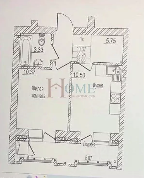 1-к кв. Новосибирская область, Новосибирск Фабричная ул., 65/3 (30.0 ... - Фото 1