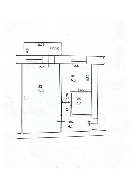 1-к кв. Татарстан, Казань Даурская ул., 16А (29.3 м) - Фото 2