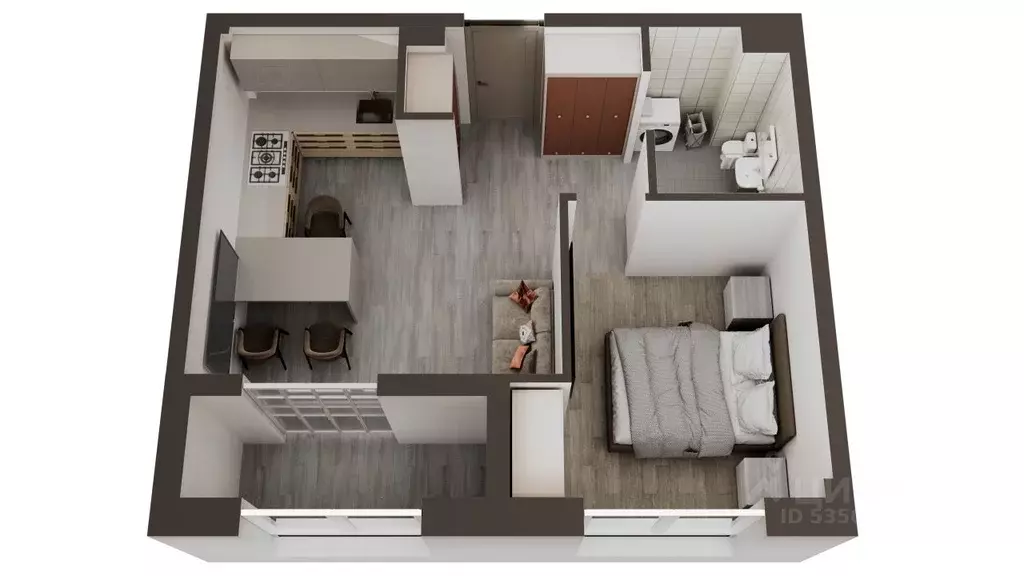 1-к кв. Сахалинская область, Анивский городской округ, с. Новотроицкое ... - Фото 1