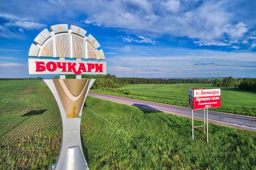 Участок в Алтайский край, Целинный район, с. Бочкари ул. Шкурата, 4 ... - Фото 1