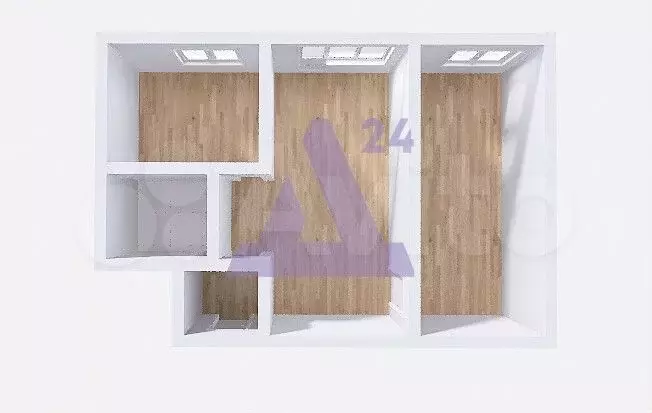 2-к. квартира, 42,9 м, 5/5 эт. - Фото 0