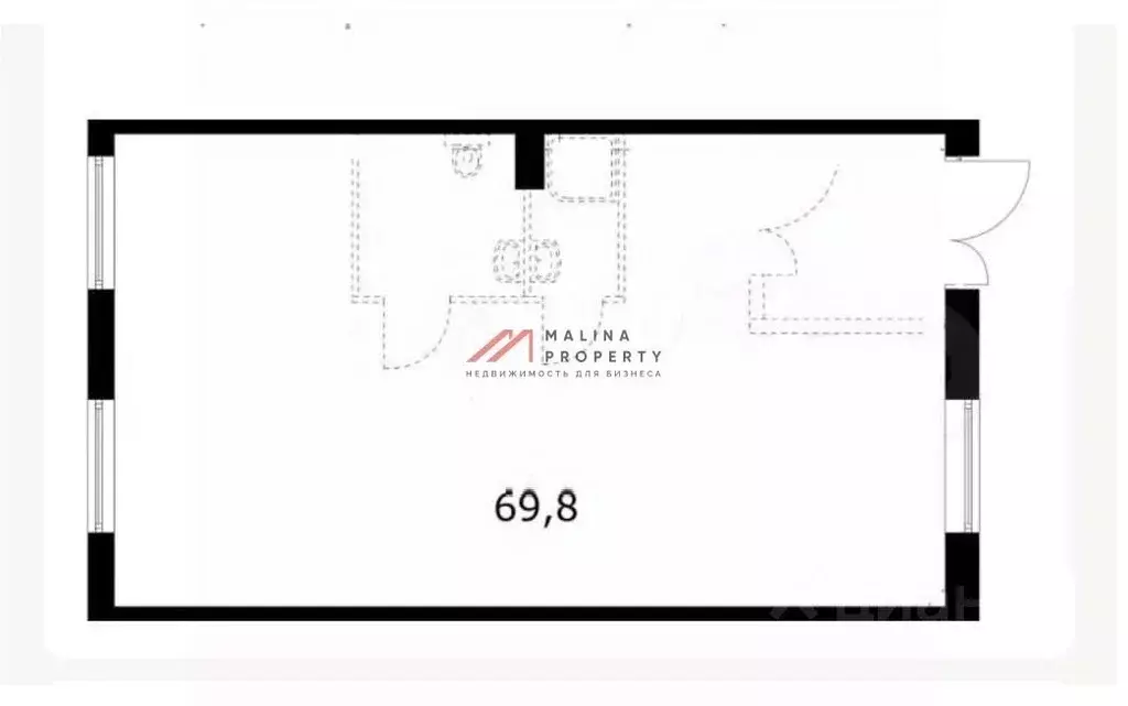 Торговая площадь в Москва Кавказский бул., 51к1 (70 м) - Фото 2