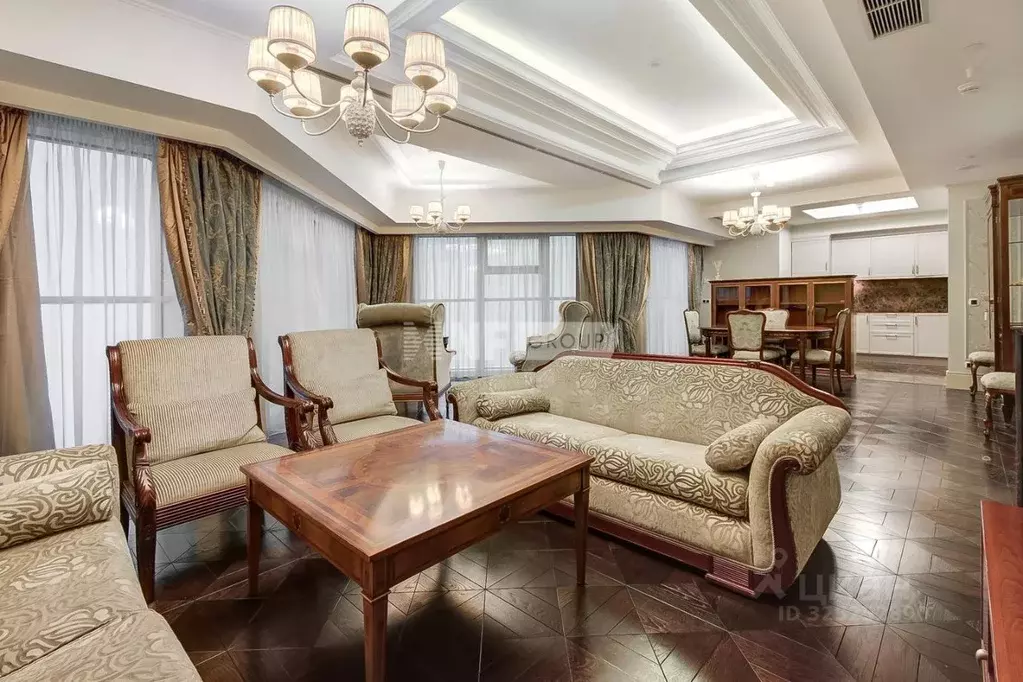 3-к кв. Москва 1-й Красногвардейский проезд, 15 (202.0 м) - Фото 1