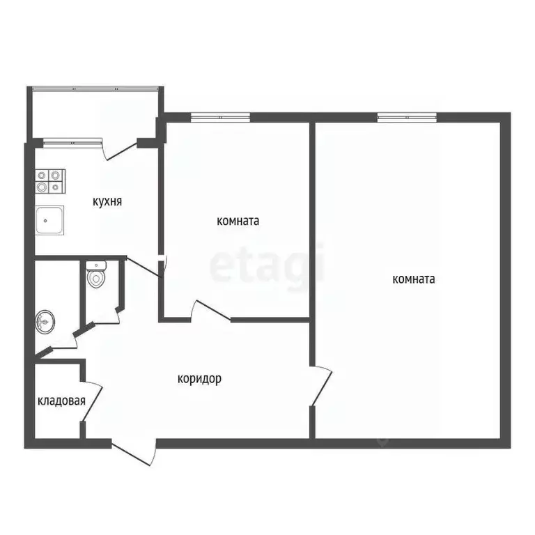 2-к кв. Воронежская область, Воронеж Фестивальный бул., 15А (43.1 м) - Фото 1