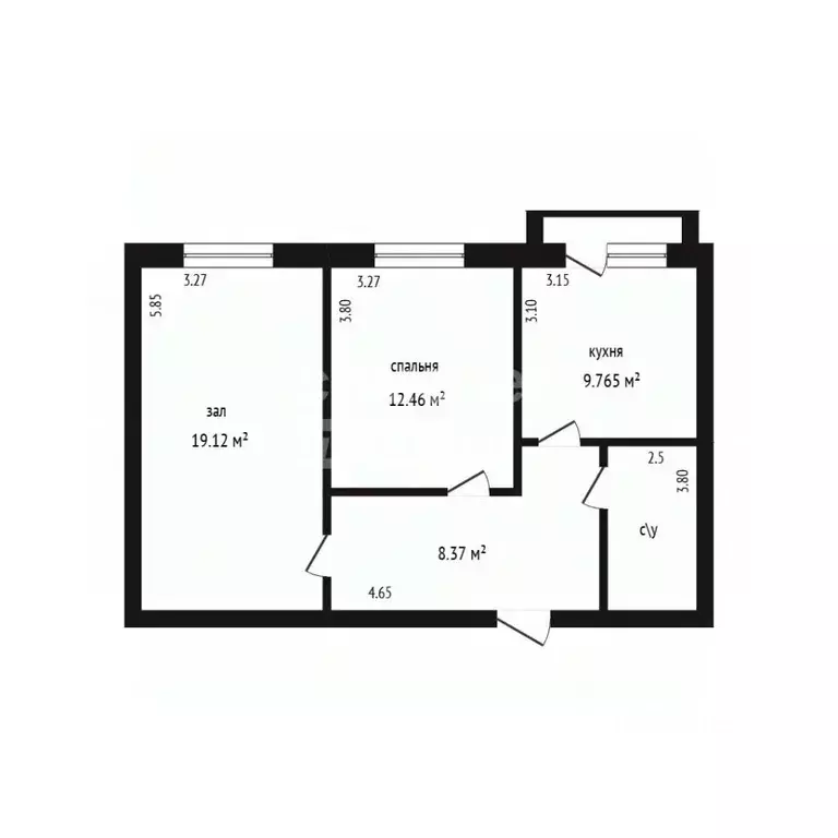 2-к кв. Дагестан, Дербент пер. Карла Маркса, 57 (58.0 м) - Фото 2