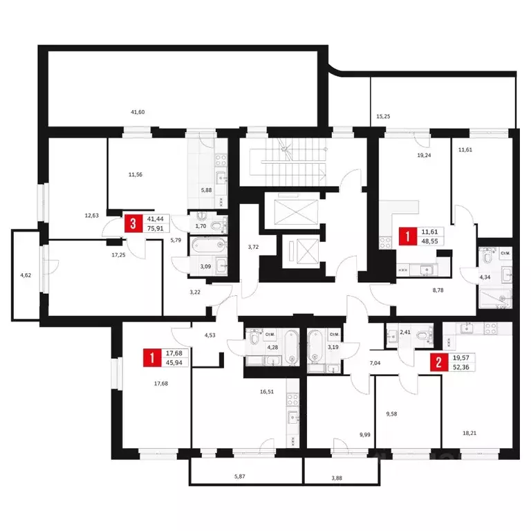2-к кв. Башкортостан, Уфа ул. Большая Московская, 11 (52.36 м) - Фото 2