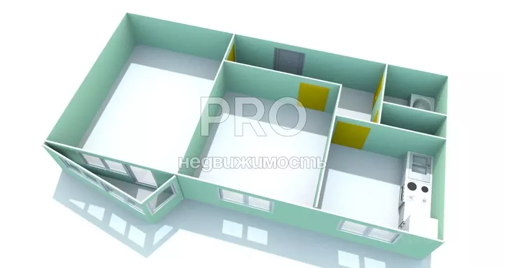 2-к кв. Ярославская область, Ярославль ул. Менделеева, 25 (52.7 м) - Фото 2