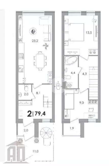 3-комнатная квартира: Тверь, улица С.Я. Лемешева, 8 (79.4 м) - Фото 0