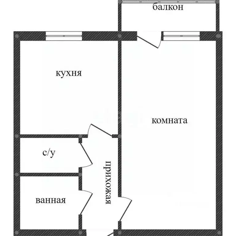 1-к кв. Костромская область, Кострома ул. Юных Пионеров, 29 (32.9 м) - Фото 2