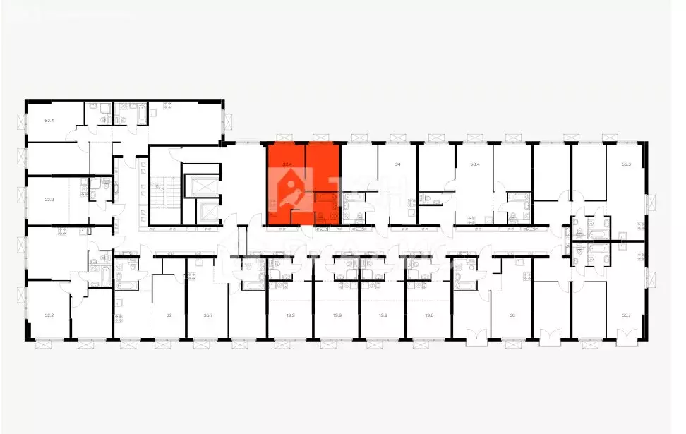 1-комнатная квартира: Мытищи, жилой комплекс Яуза Парк, к1 (32 м) - Фото 0