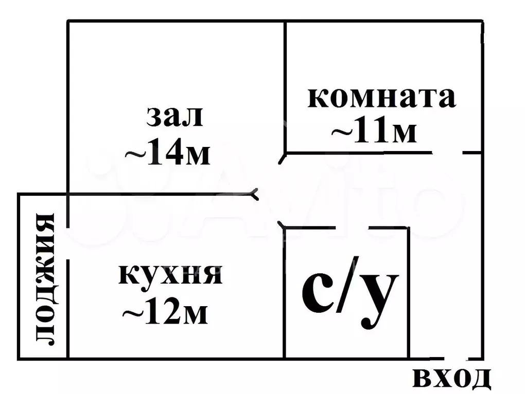 2-к. квартира, 48,1 м, 2/5 эт. - Фото 0