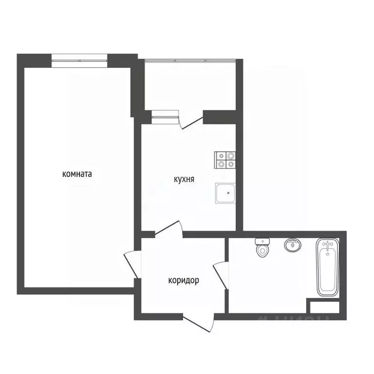 1-к кв. Воронежская область, Воронеж Московский просп., 128 (45.5 м) - Фото 1