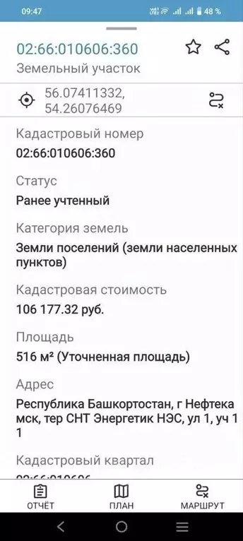 Участок в Башкортостан, Нефтекамск Энергетик НЭС садовые участки, ул. ... - Фото 1