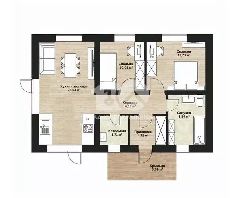 Дом в Новосибирская область, Новосибирский район, Кудряшовский ... - Фото 2