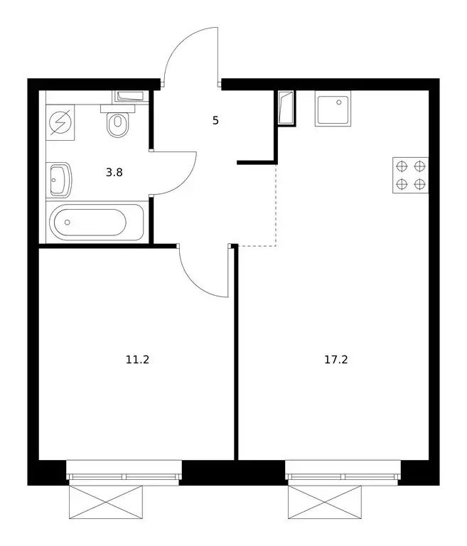 1-комнатная квартира: Боброво, ЖК Восточное Бутово, 47 (37.2 м) - Фото 1