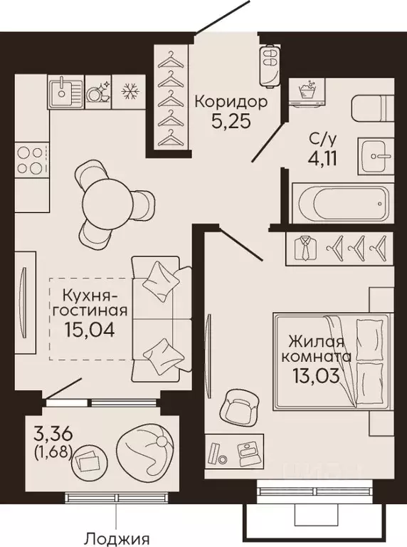 1-к кв. Свердловская область, Екатеринбург Вокзальный жилрайон,  ... - Фото 0