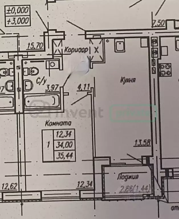 1-к кв. Калининградская область, Калининград ул. Сержанта Мишина, 81к2 ... - Фото 1