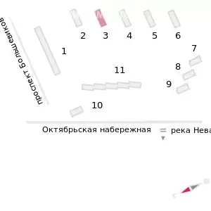 Квартира-студия: Санкт-Петербург, жилой комплекс Октябрьская ... - Фото 1