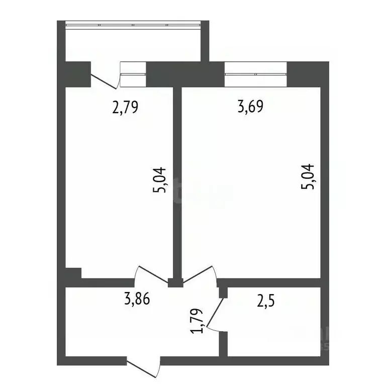 1-к кв. Красноярский край, Красноярск ул. Академгородок, 78 (43.5 м) - Фото 2